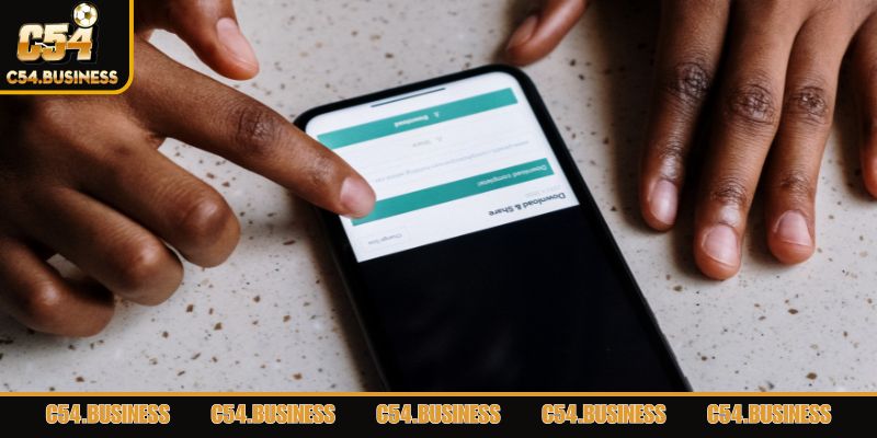 Tải app C54 được truy cập giao diện tiện ích